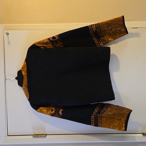 Richart Black and Gold Patterned Jacket - Picture 6 of 10